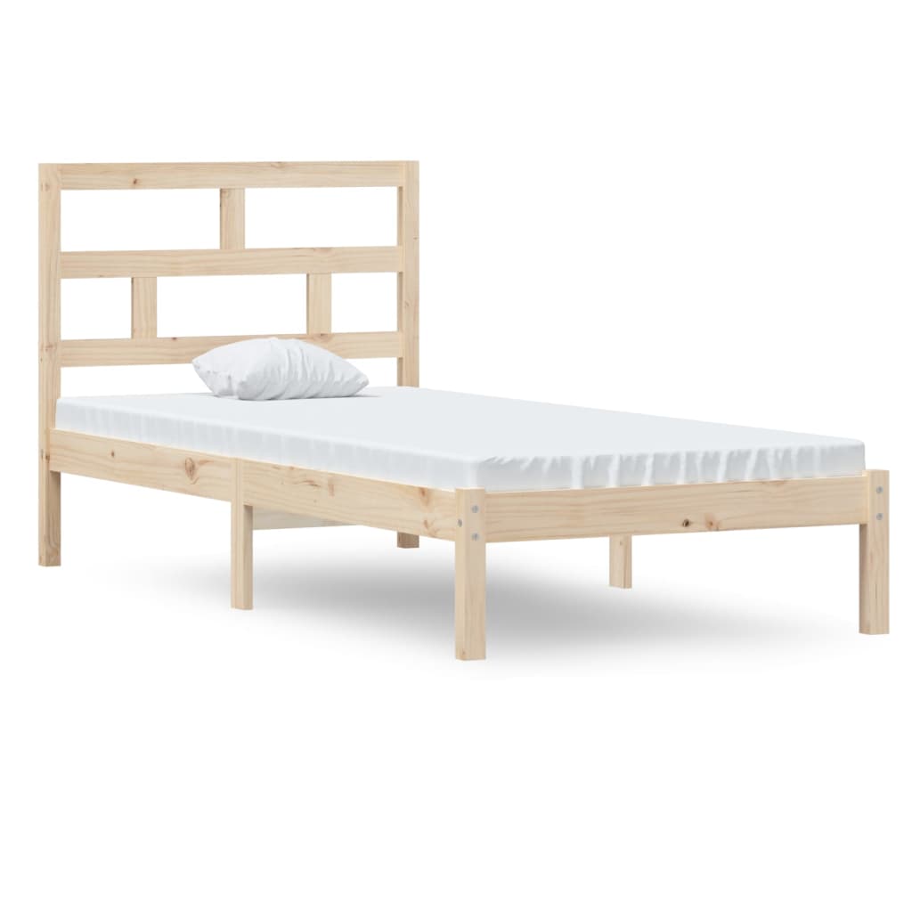 Bedframe massief hout 90x190 cm is nu te koop bij PeponiXL, paradijselijk wonen!