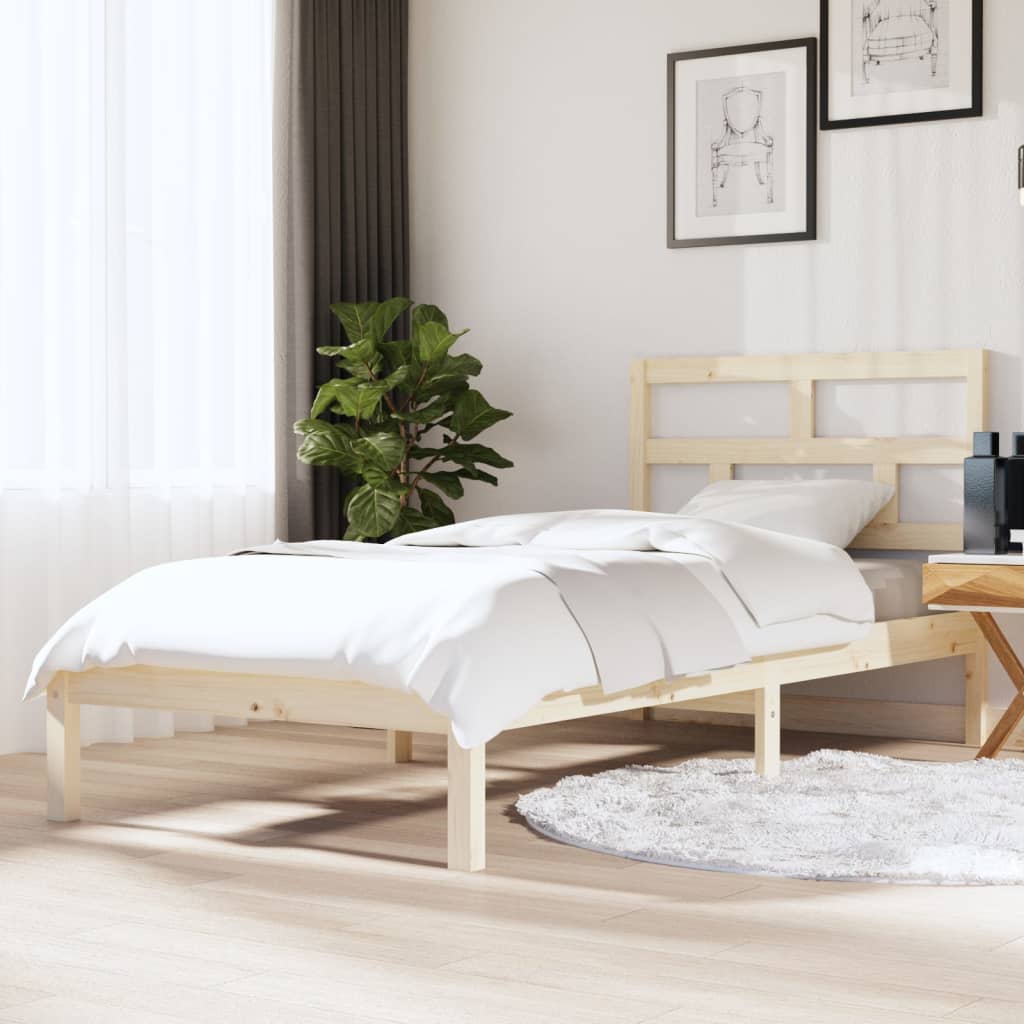 Bedframe massief hout 90x190 cm is nu te koop bij PeponiXL, paradijselijk wonen!