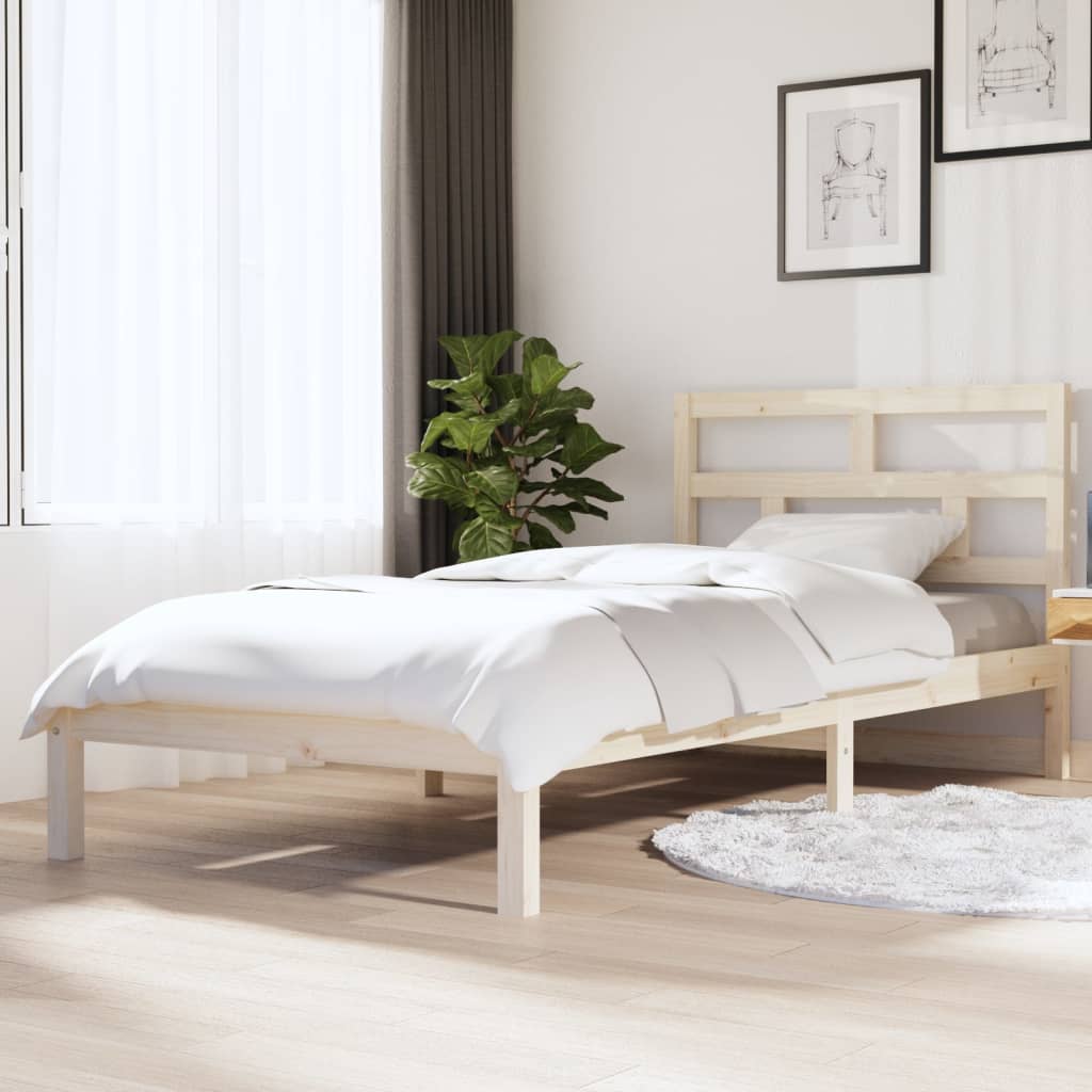 Bedframe massief grenenhout 90x200 cm is nu te koop bij PeponiXL, paradijselijk wonen!
