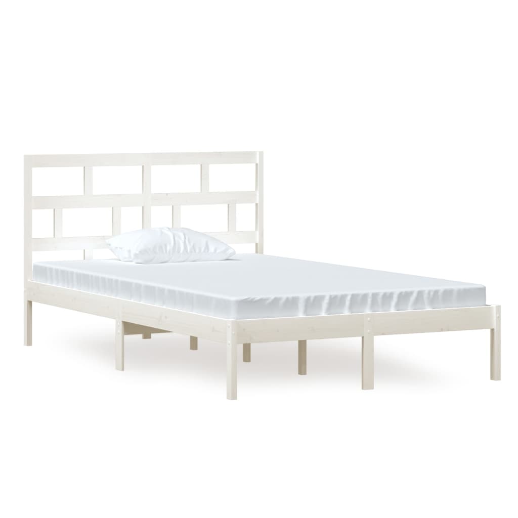 Bedframe massief grenenhout wit 120x200 cm is nu te koop bij PeponiXL, paradijselijk wonen!