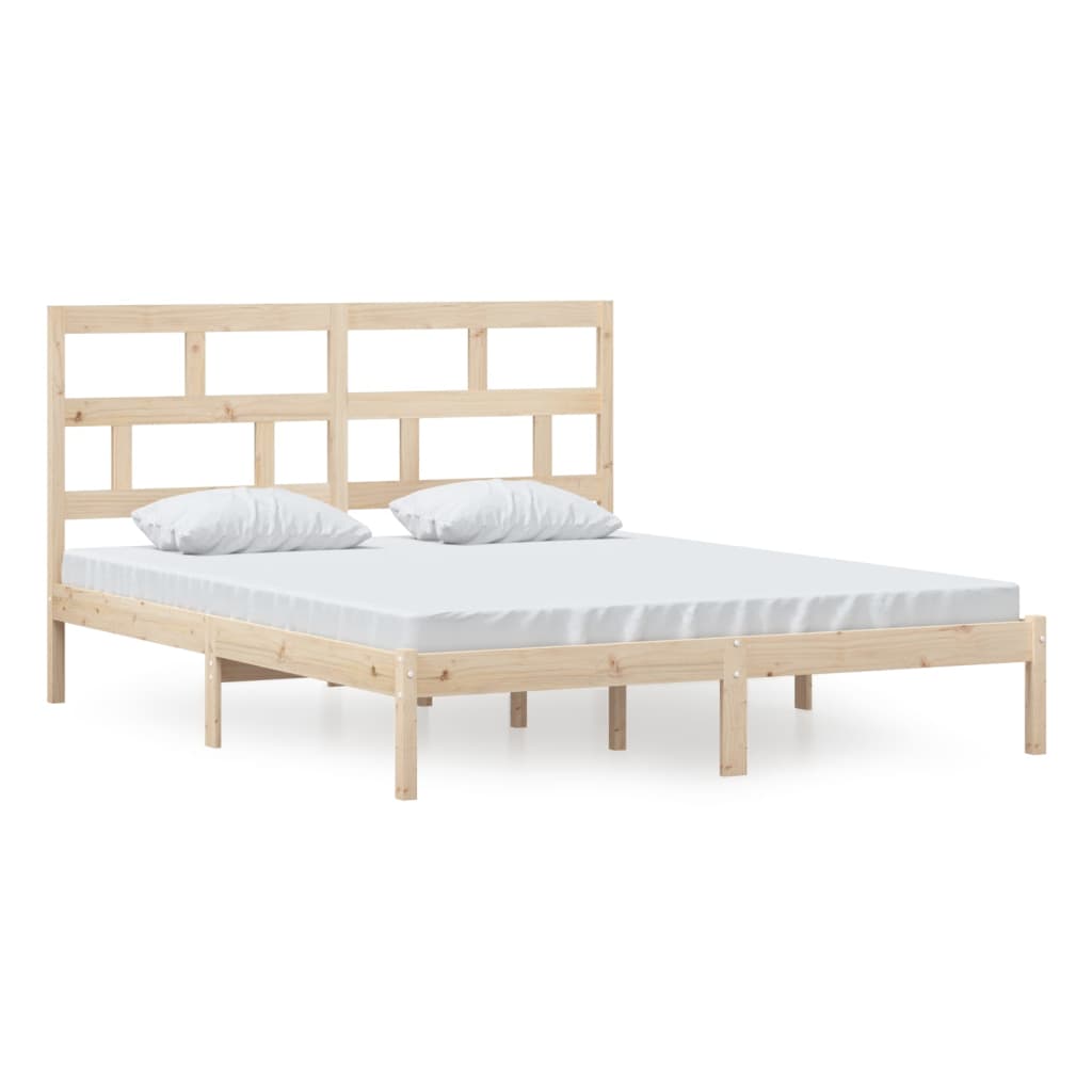 Bedframe massief grenenhout 160x200 cm is nu te koop bij PeponiXL, paradijselijk wonen!