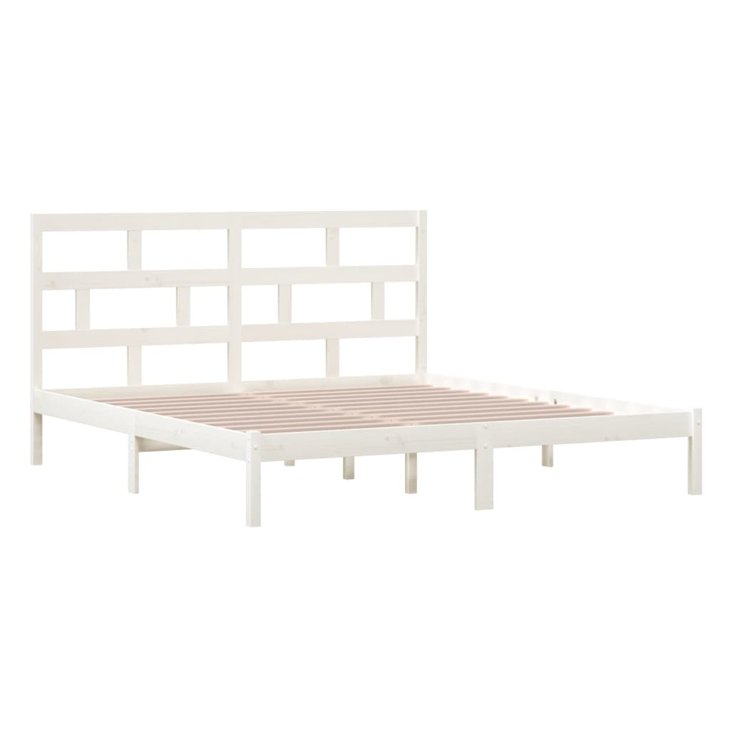 Bedframe massief hout wit 180x200 cm is nu te koop bij PeponiXL, paradijselijk wonen!