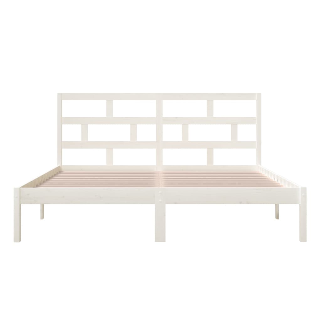 Bedframe massief hout wit 180x200 cm is nu te koop bij PeponiXL, paradijselijk wonen!