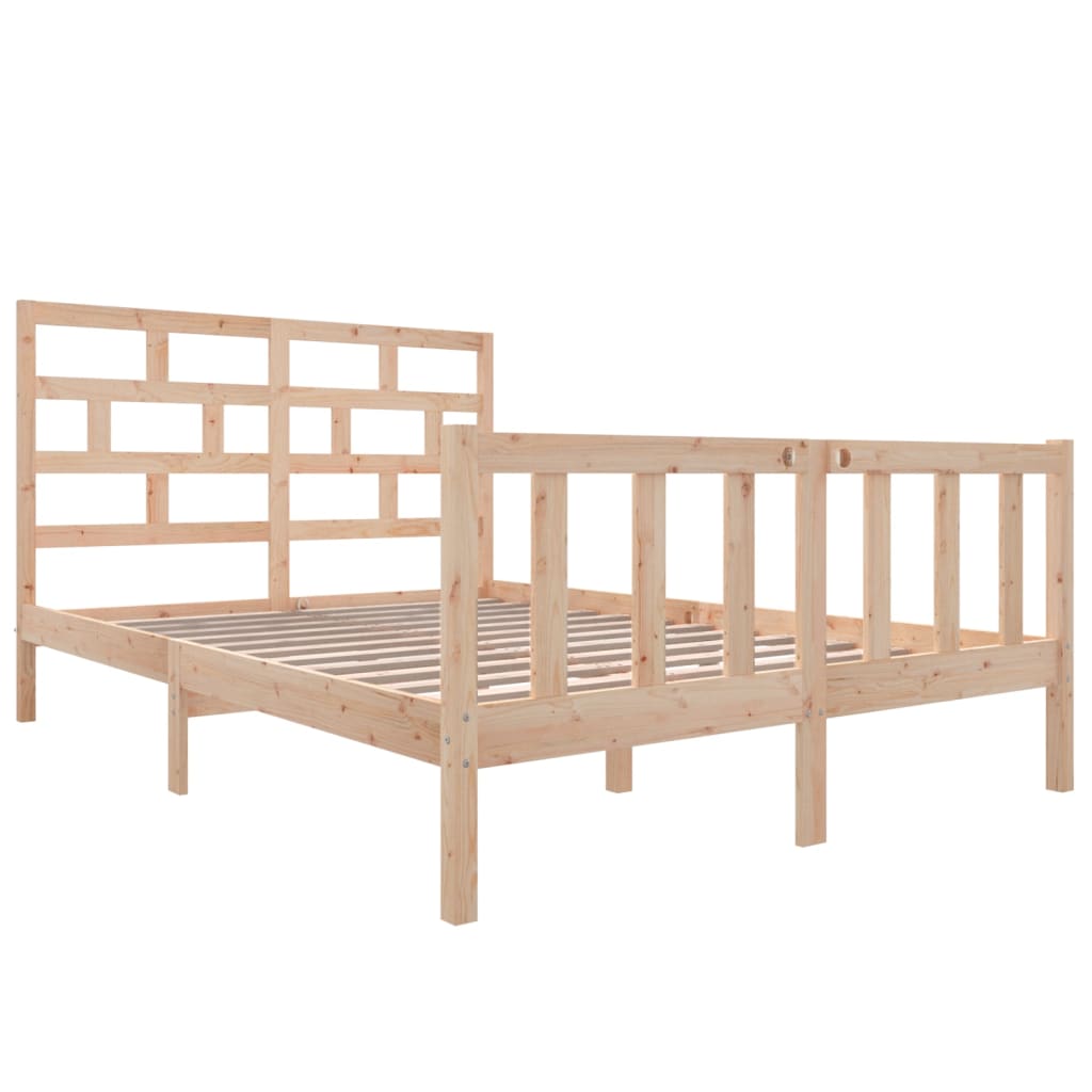 Bedframe massief grenenhout 160x200 cm is nu te koop bij PeponiXL, paradijselijk wonen!