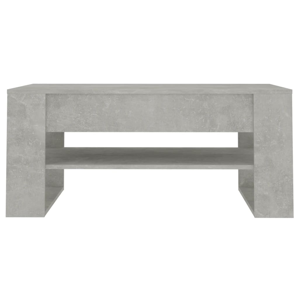 Salontafel 102x55x45 cm bewerkt hout betongrijs is nu te koop bij PeponiXL, paradijselijk wonen!