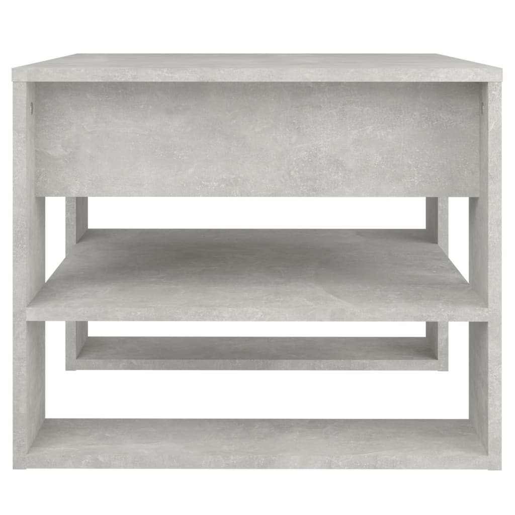 Salontafel 55,5x55x45 cm bewerkt hout betongrijs is nu te koop bij PeponiXL, paradijselijk wonen!