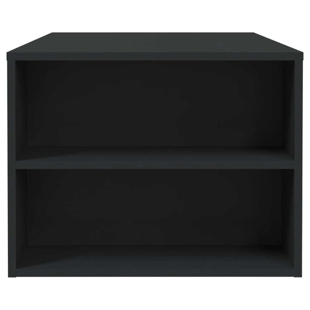 Salontafel 102x50x45 cm bewerkt hout zwart is nu te koop bij PeponiXL, paradijselijk wonen!