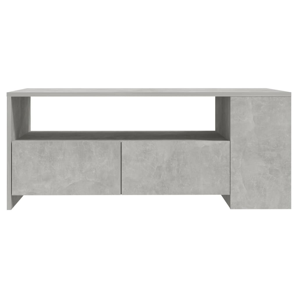 Salontafel 102x55x42 cm bewerkt hout betongrijs is nu te koop bij PeponiXL, paradijselijk wonen!
