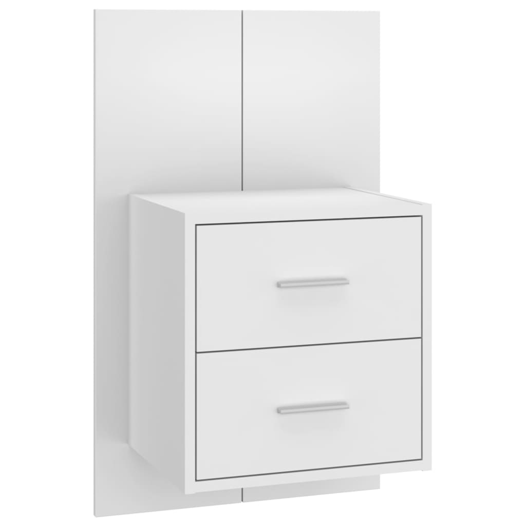 Nachtkastjes 2 st wandgemonteerd hoogglans wit is nu te koop bij PeponiXL, paradijselijk wonen!