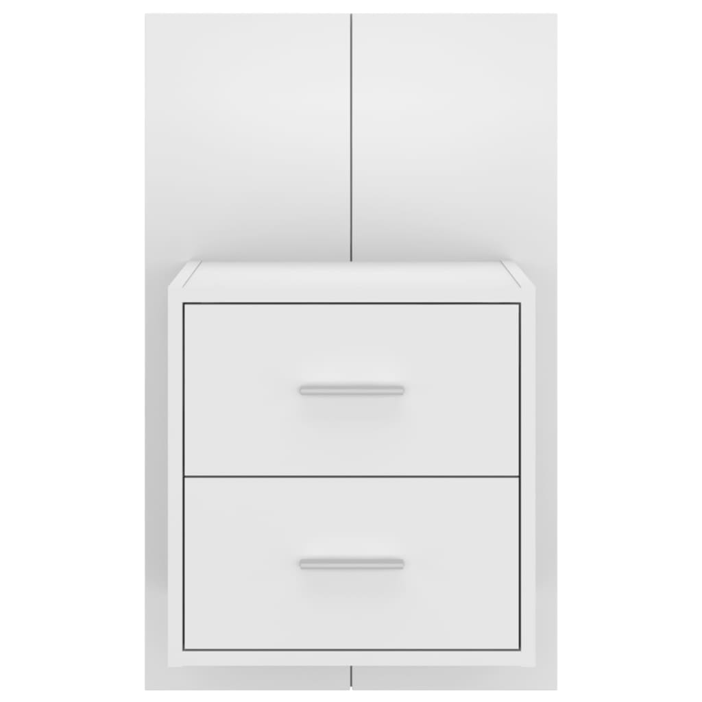 Nachtkastjes 2 st wandgemonteerd hoogglans wit is nu te koop bij PeponiXL, paradijselijk wonen!