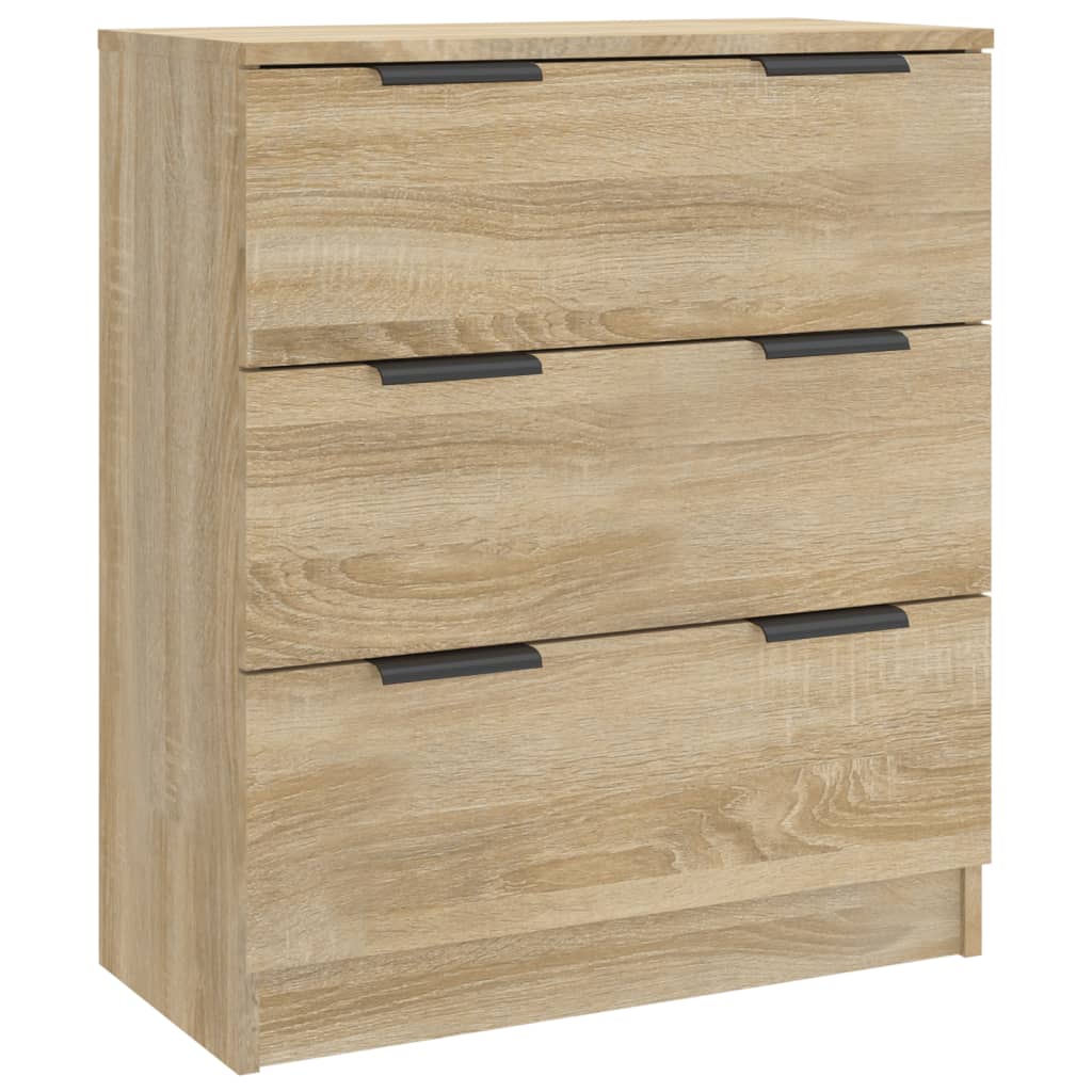Dressoir 60x30x70 cm bewerkt hout sonoma eikenkleurig is nu te koop bij PeponiXL, paradijselijk wonen!