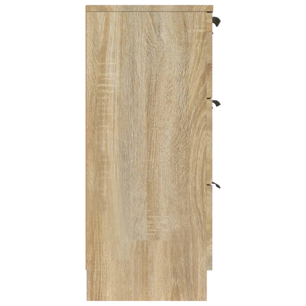 Dressoir 60x30x70 cm bewerkt hout sonoma eikenkleurig is nu te koop bij PeponiXL, paradijselijk wonen!