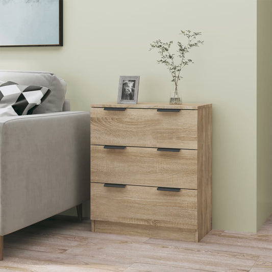 Dressoir 60x30x70 cm bewerkt hout sonoma eikenkleurig is nu te koop bij PeponiXL, paradijselijk wonen!