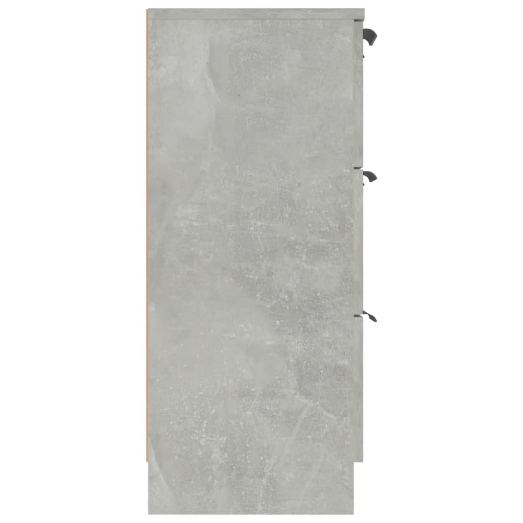 Dressoir 60x30x70 cm bewerkt hout betongrijs is nu te koop bij PeponiXL, paradijselijk wonen!