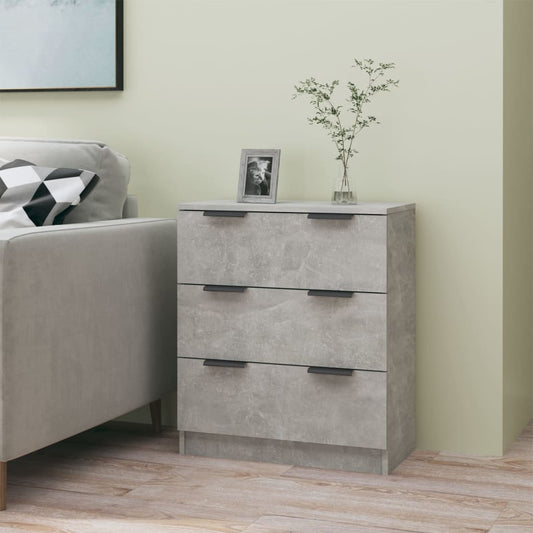 Dressoir 60x30x70 cm bewerkt hout betongrijs is nu te koop bij PeponiXL, paradijselijk wonen!