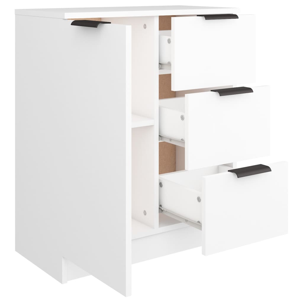 Dressoir 60x30x70 cm bewerkt hout wit is nu te koop bij PeponiXL, paradijselijk wonen!