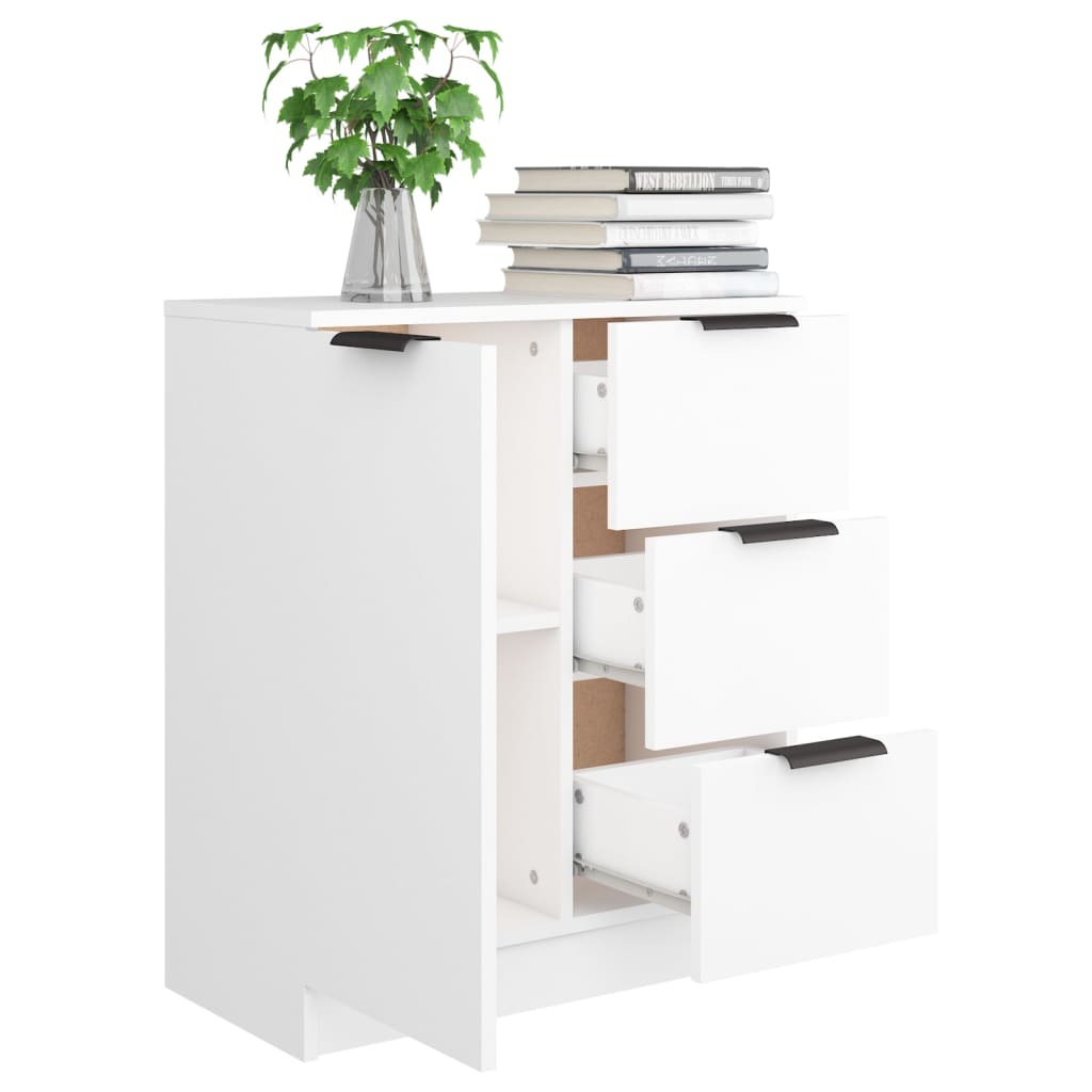 Dressoir 60x30x70 cm bewerkt hout wit is nu te koop bij PeponiXL, paradijselijk wonen!