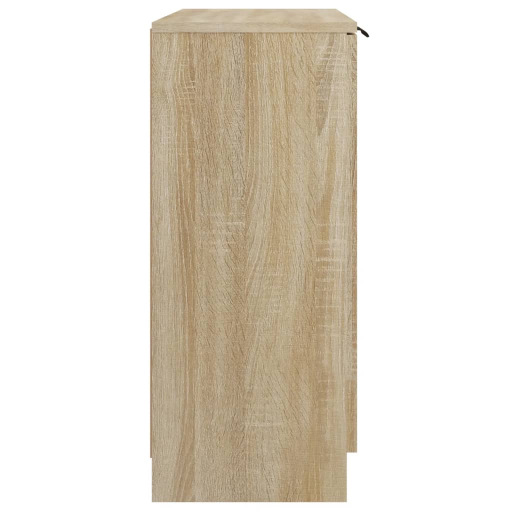Dressoir 60x30x70 cm bewerkt hout sonoma eikenkleurig is nu te koop bij PeponiXL, paradijselijk wonen!