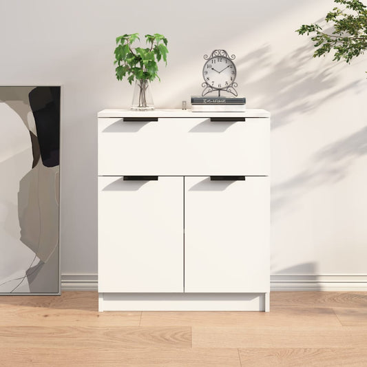 Dressoir 60x30x70 cm bewerkt hout wit is nu te koop bij PeponiXL, paradijselijk wonen!