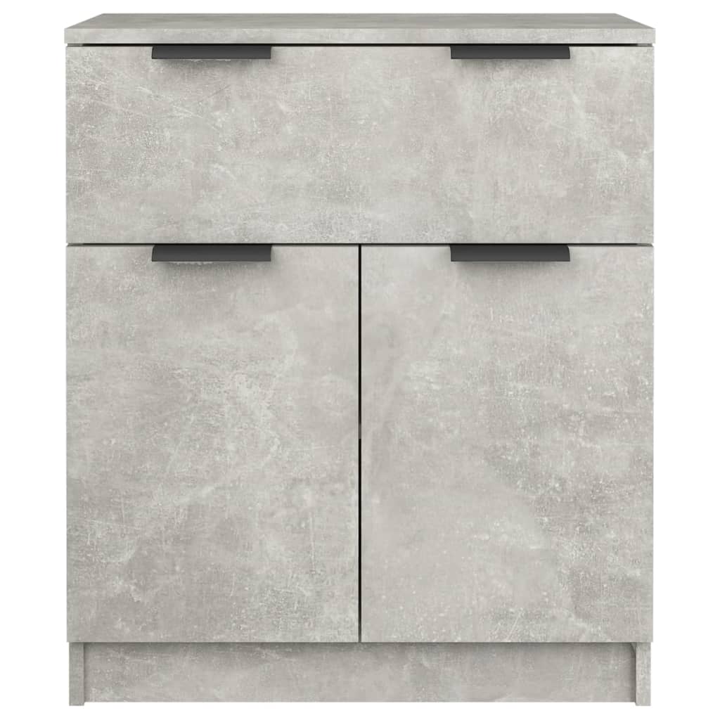 Dressoir 60x30x70 cm bewerkt hout betongrijs is nu te koop bij PeponiXL, paradijselijk wonen!
