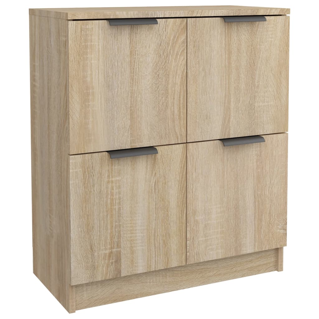 Dressoir 60x30x70 cm bewerkt hout sonoma eikenkleurig is nu te koop bij PeponiXL, paradijselijk wonen!