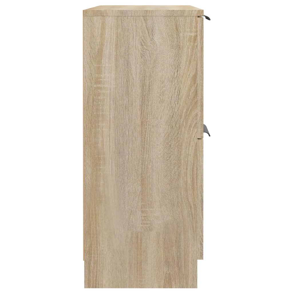 Dressoir 60x30x70 cm bewerkt hout sonoma eikenkleurig is nu te koop bij PeponiXL, paradijselijk wonen!