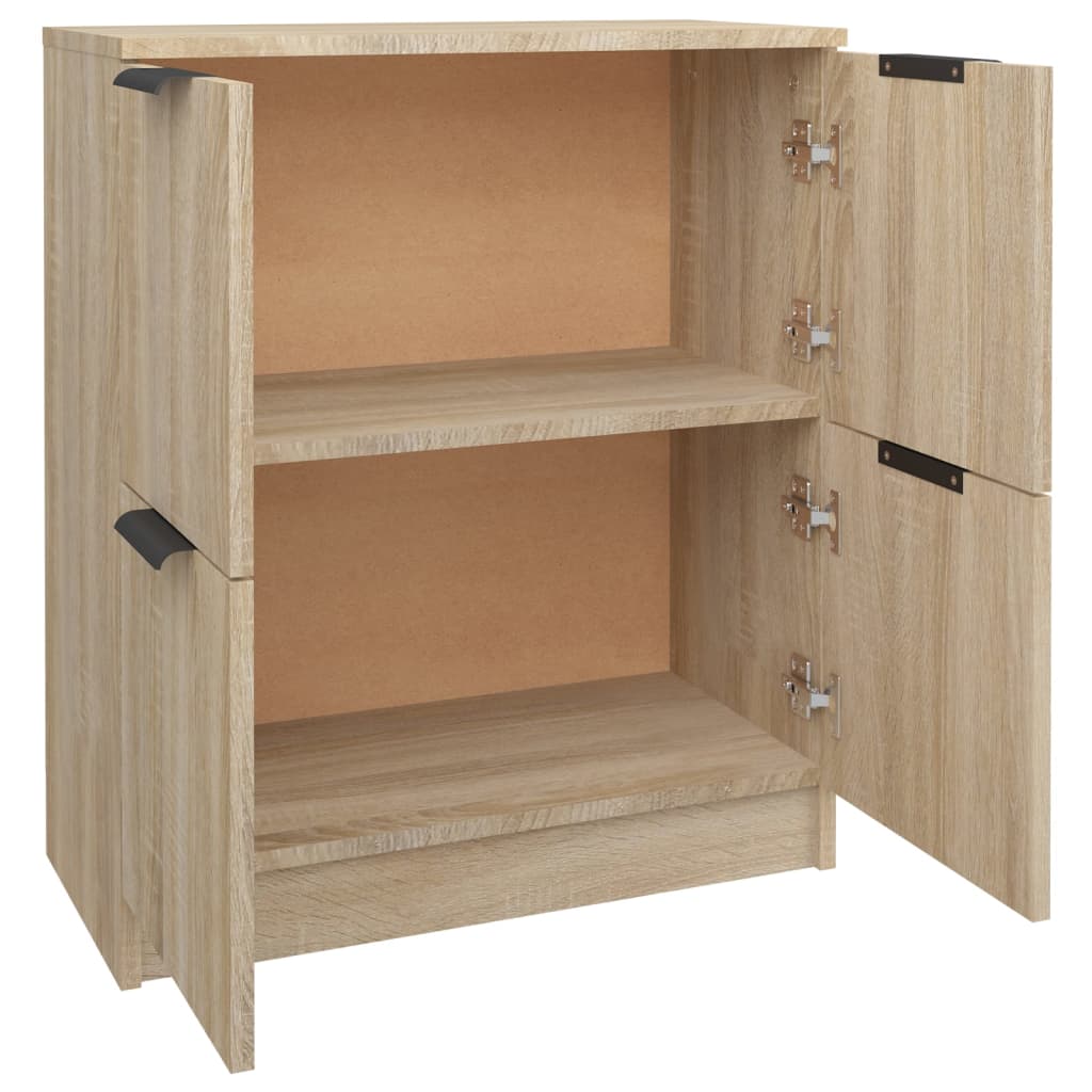 Dressoir 60x30x70 cm bewerkt hout sonoma eikenkleurig is nu te koop bij PeponiXL, paradijselijk wonen!