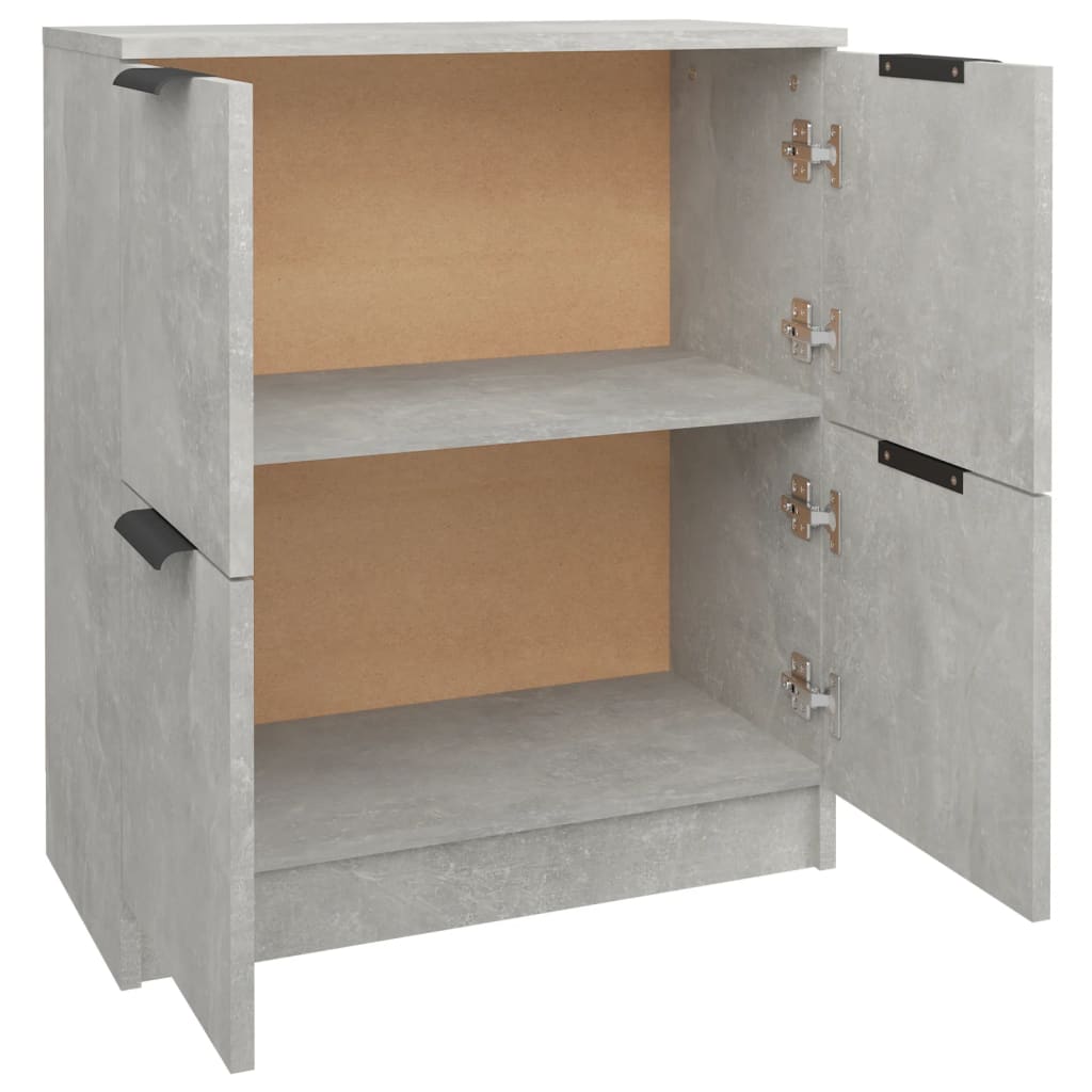 Dressoir 60x30x70 cm bewerkt hout betongrijs is nu te koop bij PeponiXL, paradijselijk wonen!