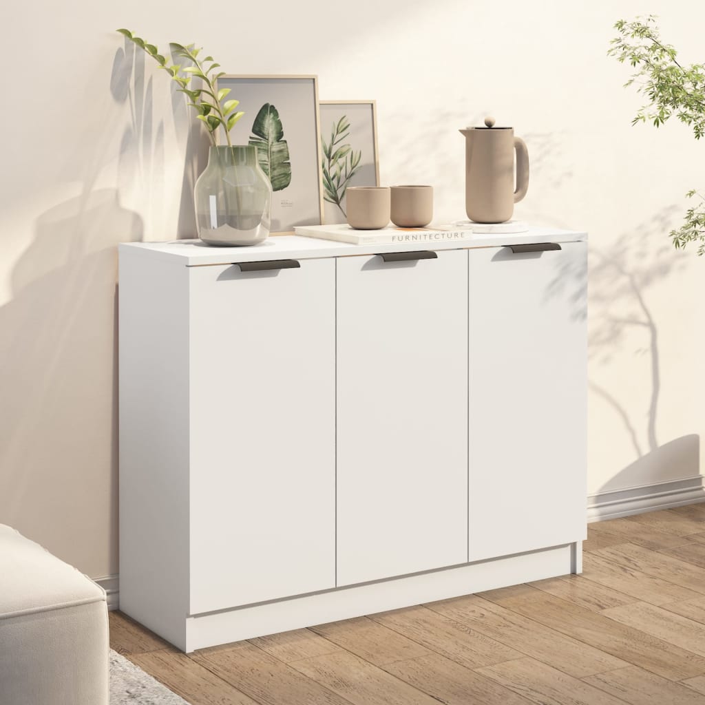 Dressoir 90,5x30x70 cm bewerkt hout wit is nu te koop bij PeponiXL, paradijselijk wonen!