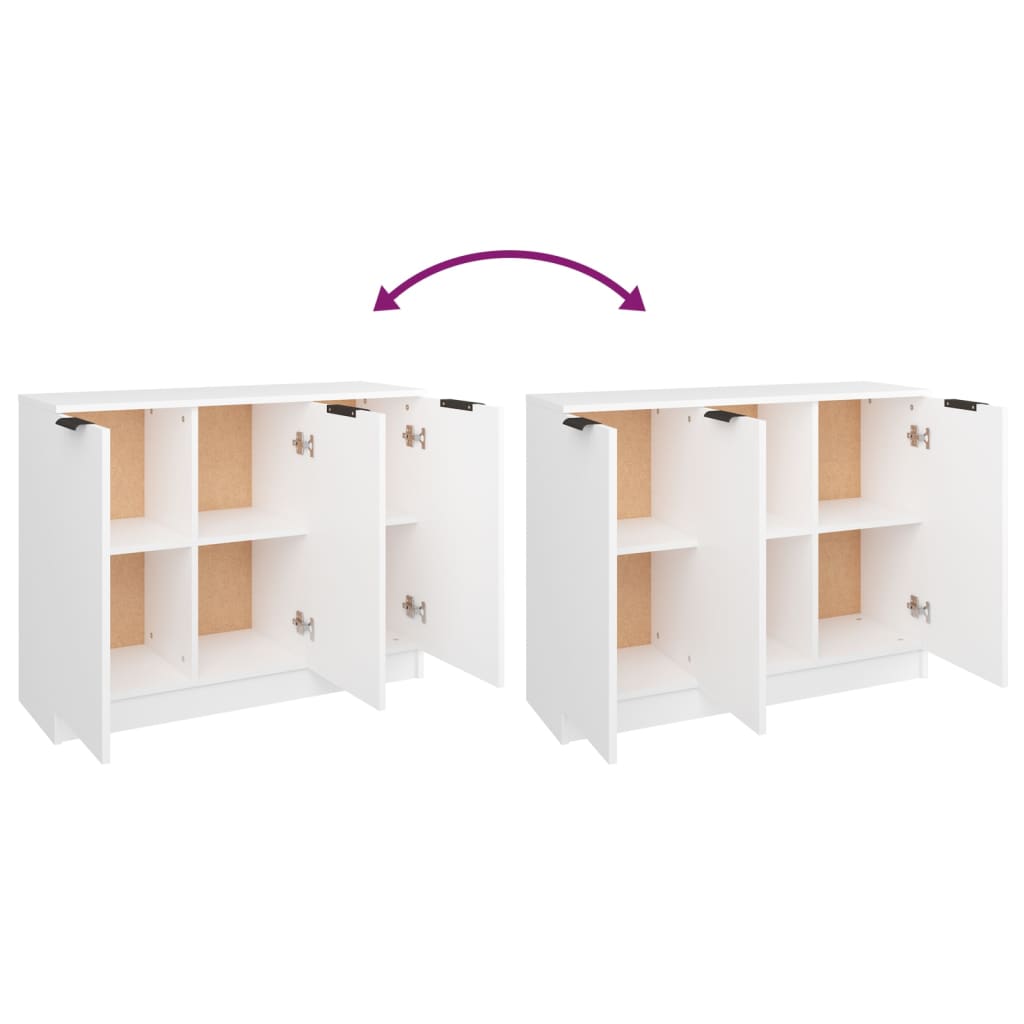 Dressoir 90,5x30x70 cm bewerkt hout wit is nu te koop bij PeponiXL, paradijselijk wonen!