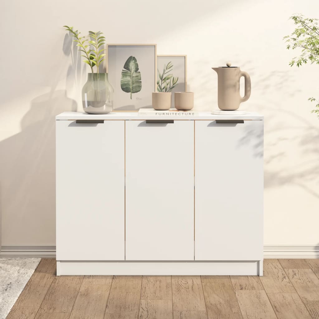 Dressoir 90,5x30x70 cm bewerkt hout wit is nu te koop bij PeponiXL, paradijselijk wonen!