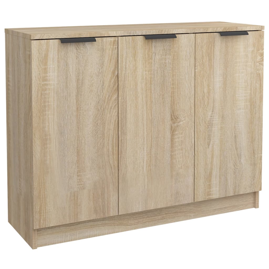 Dressoir 90,5x30x70 cm bewerkt hout sonoma eikenkleurig is nu te koop bij PeponiXL, paradijselijk wonen!