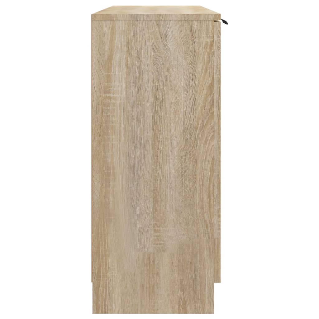 Dressoir 90,5x30x70 cm bewerkt hout sonoma eikenkleurig is nu te koop bij PeponiXL, paradijselijk wonen!
