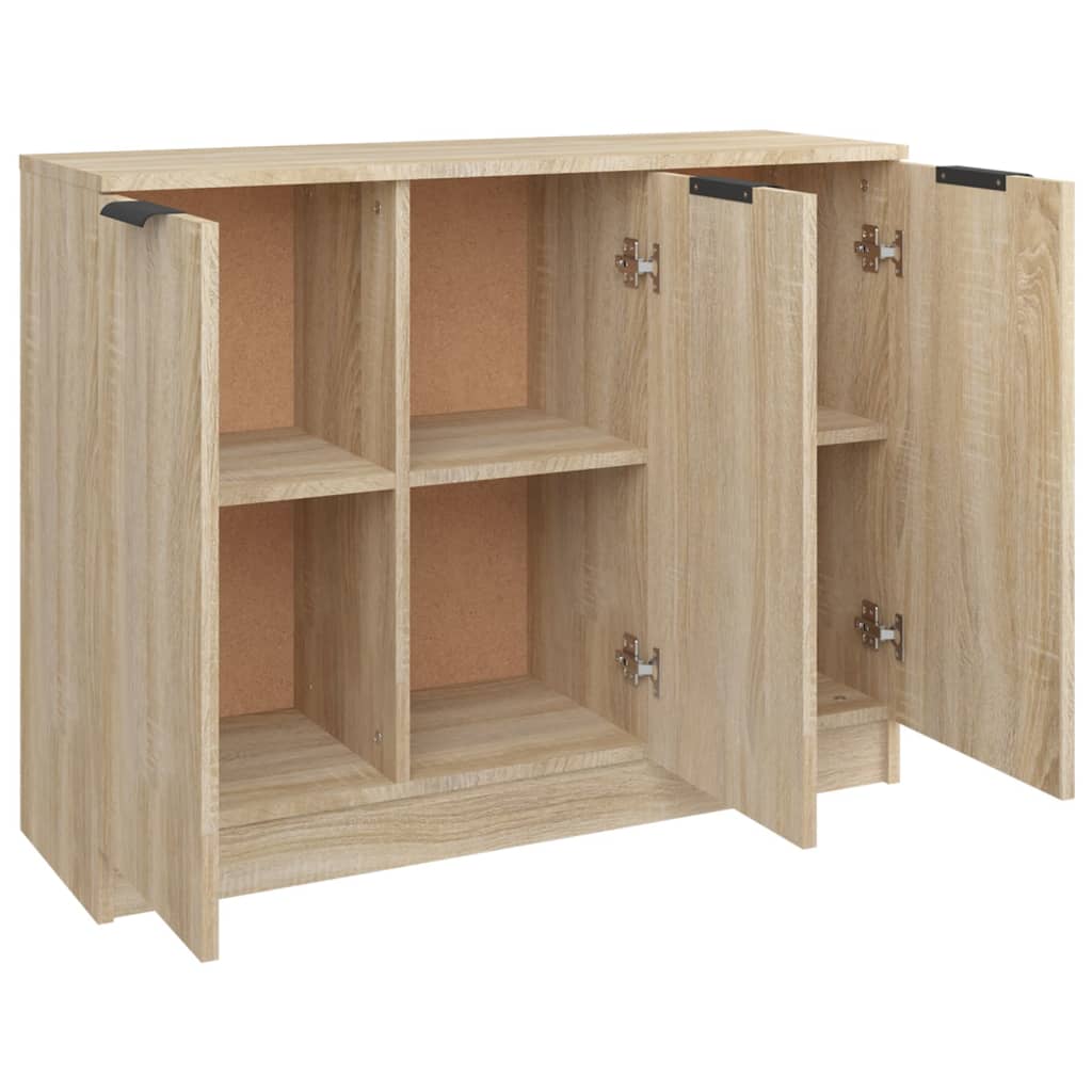 Dressoir 90,5x30x70 cm bewerkt hout sonoma eikenkleurig is nu te koop bij PeponiXL, paradijselijk wonen!