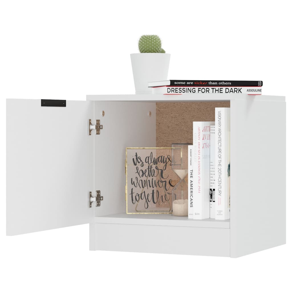 Nachtkastjes 2 st 40x39x40 cm wit is nu te koop bij PeponiXL, paradijselijk wonen!