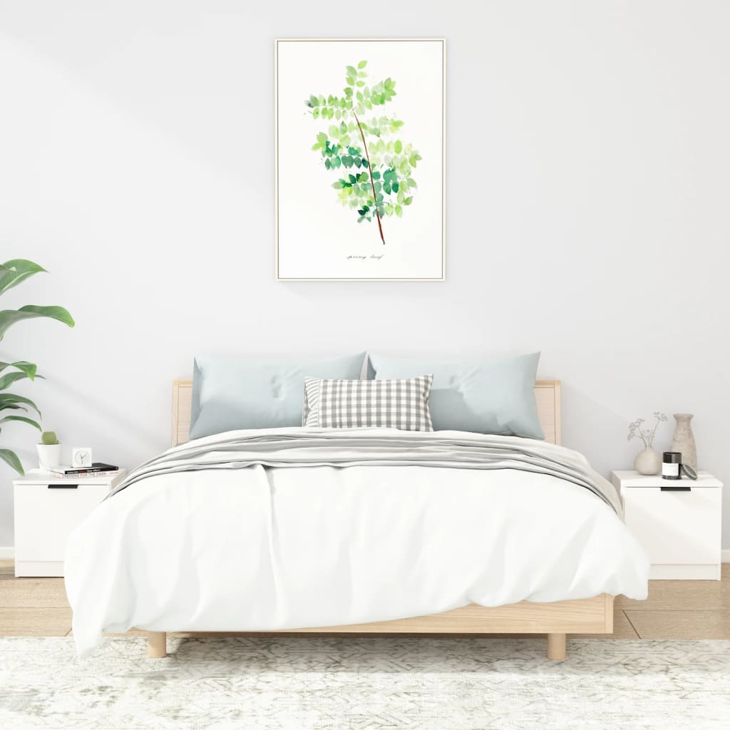 Nachtkastjes 2 st 40x39x40 cm wit is nu te koop bij PeponiXL, paradijselijk wonen!