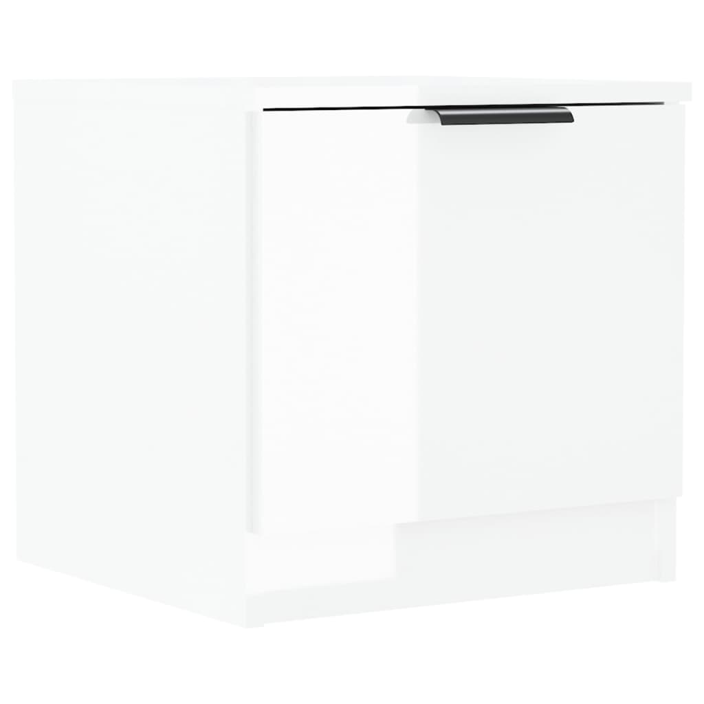 Nachtkastjes 2 st 40x39x40 cm hoogglans wit is nu te koop bij PeponiXL, paradijselijk wonen!