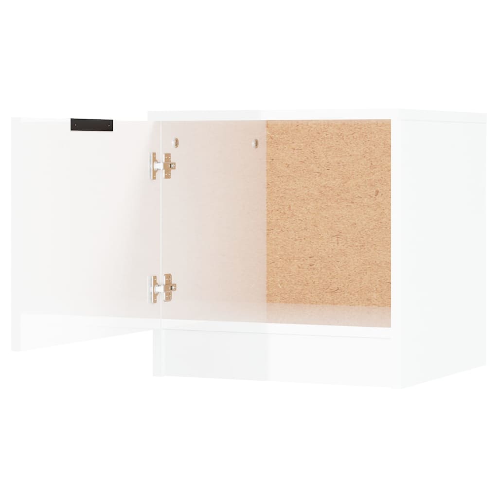 Nachtkastjes 2 st 40x39x40 cm hoogglans wit is nu te koop bij PeponiXL, paradijselijk wonen!