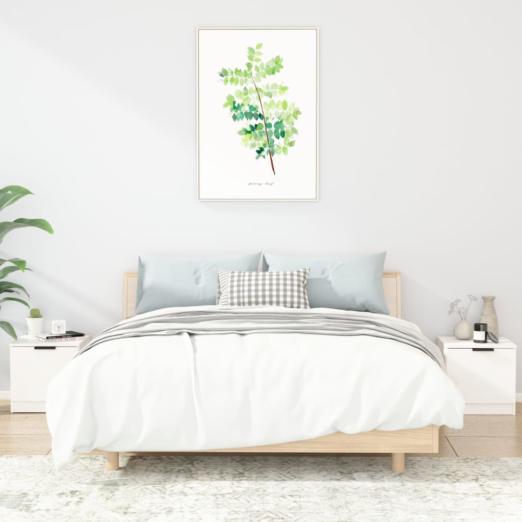 Nachtkastjes 2 st 40x39x40 cm hoogglans wit is nu te koop bij PeponiXL, paradijselijk wonen!