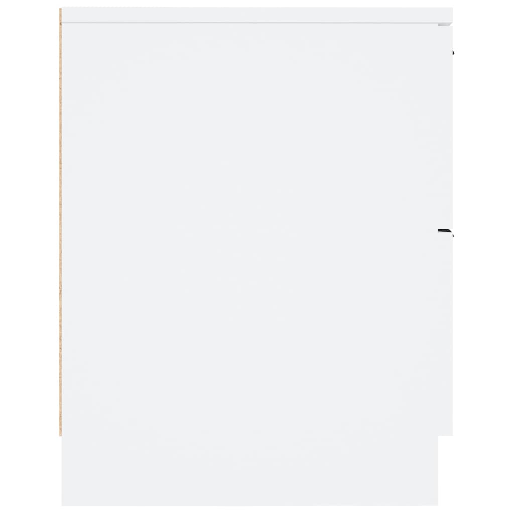 Nachtkastjes 2 st bewerkt hout wit is nu te koop bij PeponiXL, paradijselijk wonen!