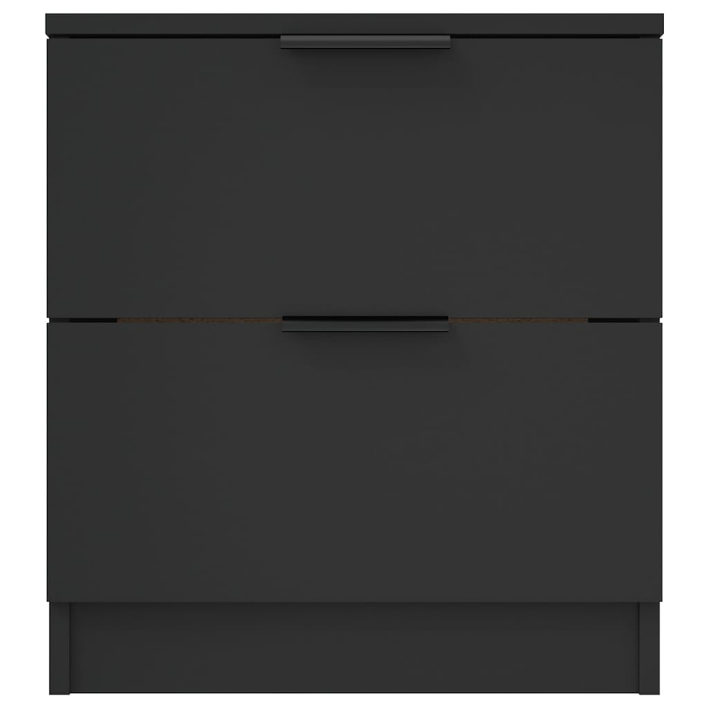Nachtkastjes 2 st bewerkt hout zwart is nu te koop bij PeponiXL, paradijselijk wonen!