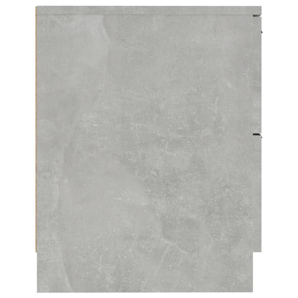Nachtkastjes 2 st bewerkt hout betongrijs is nu te koop bij PeponiXL, paradijselijk wonen!