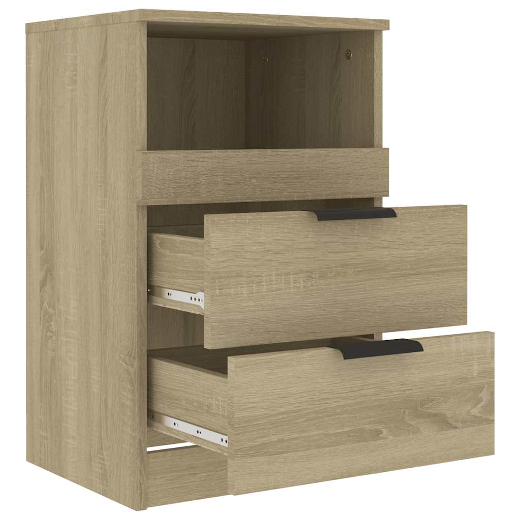 Nachtkastjes 2 st bewerkt hout sonoma eikenkleurig is nu te koop bij PeponiXL, paradijselijk wonen!