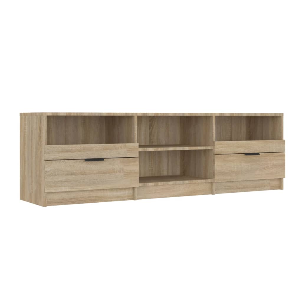 Tv-meubel 150x33,5x45 cm bewerkt hout sonoma eikenkleurig is nu te koop bij PeponiXL, paradijselijk wonen!
