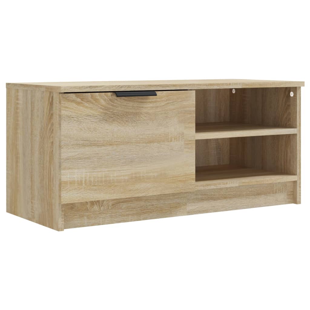 Tv-meubels 2 st 80x35x36,5 cm bewerkt hout sonoma eikenkleurig is nu te koop bij PeponiXL, paradijselijk wonen!