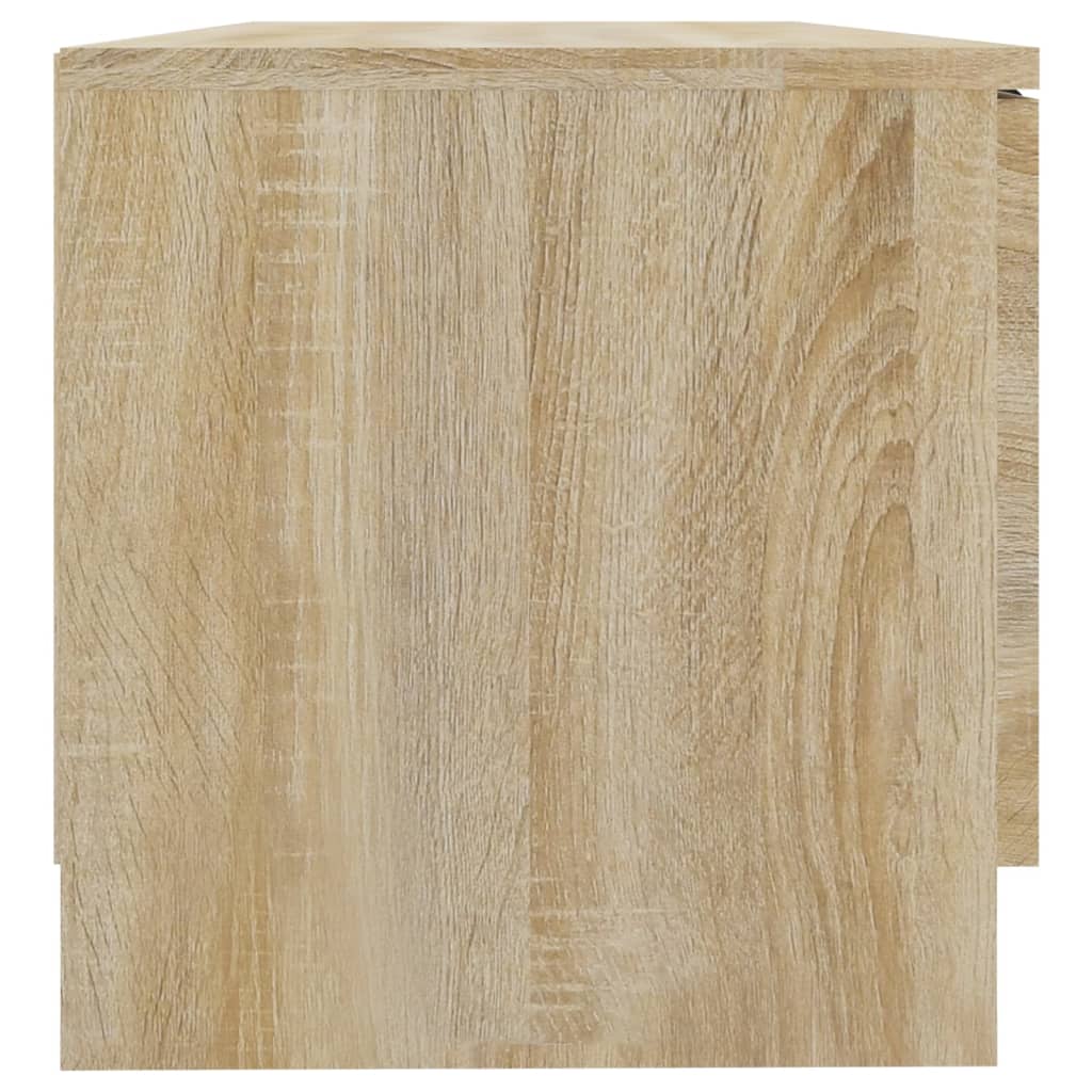 Tv-meubels 2 st 80x35x36,5 cm bewerkt hout sonoma eikenkleurig is nu te koop bij PeponiXL, paradijselijk wonen!