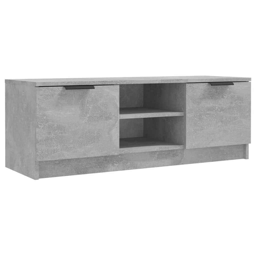 Tv-meubel 102x35x36,5 cm bewerkt hout betongrijs is nu te koop bij PeponiXL, paradijselijk wonen!