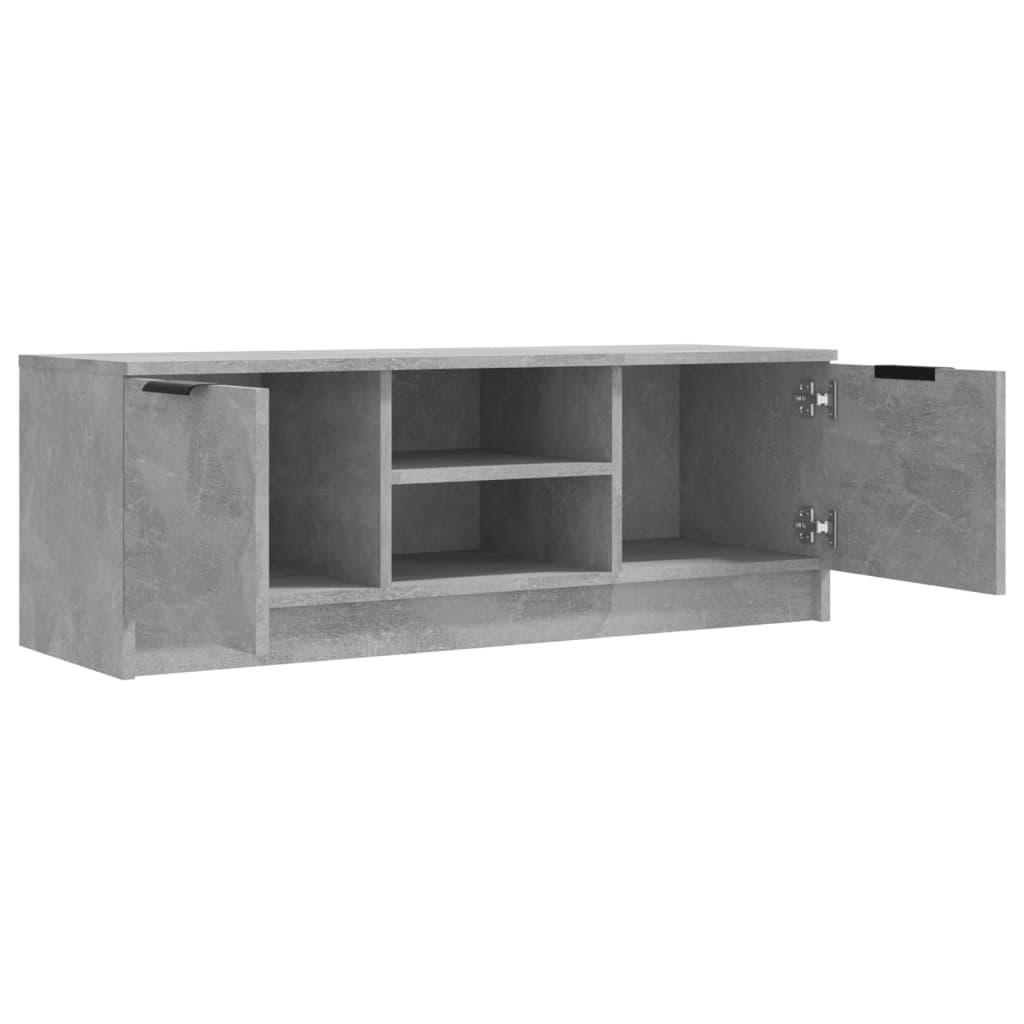 Tv-meubel 102x35x36,5 cm bewerkt hout betongrijs is nu te koop bij PeponiXL, paradijselijk wonen!