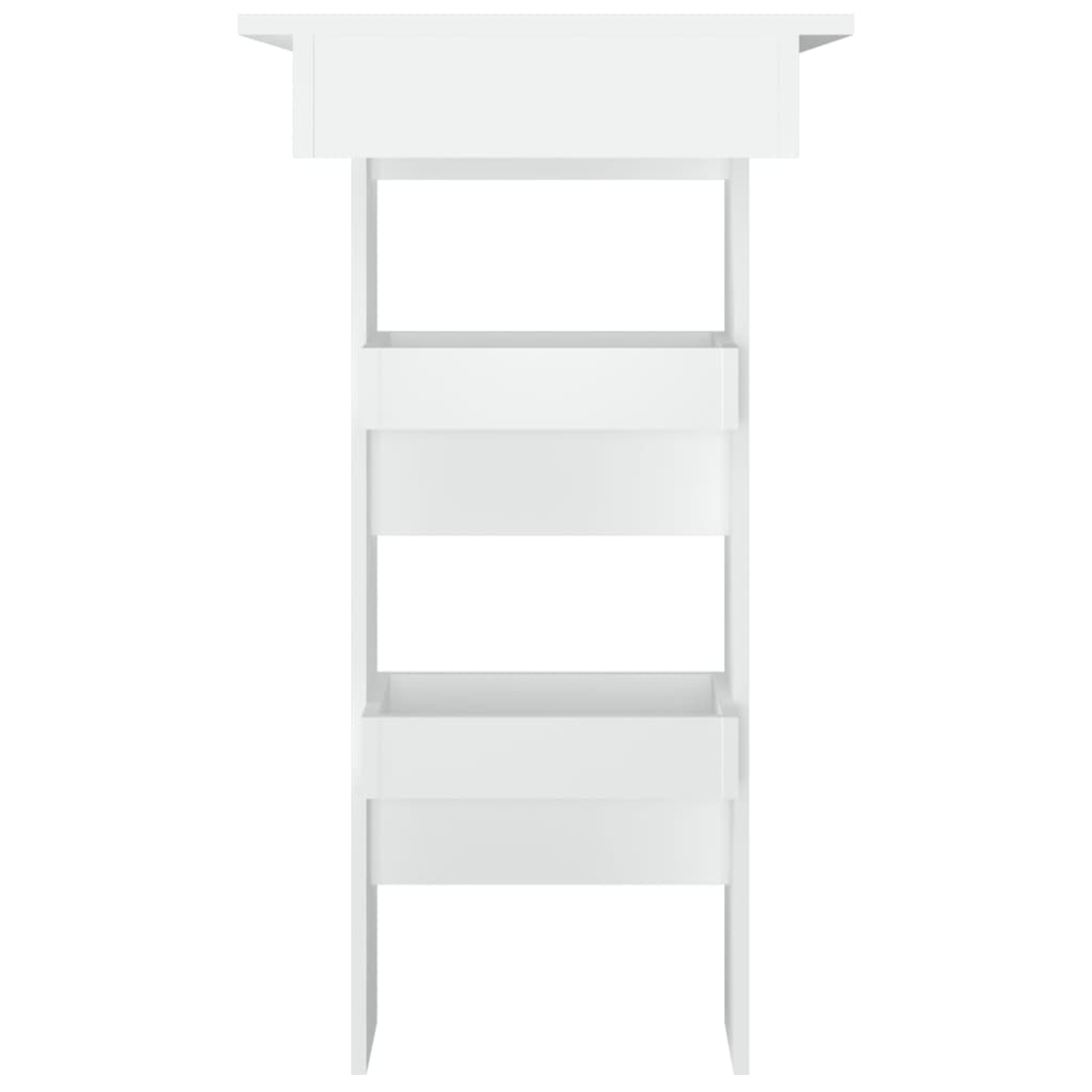 Bartafel wandgemonteerd 102x45x103,5 cm bewerkt hout wit is nu te koop bij PeponiXL, paradijselijk wonen!