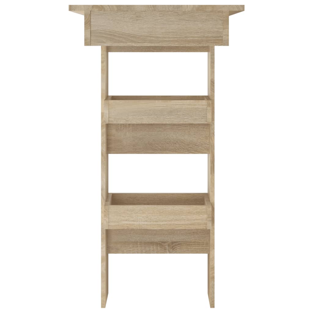 Bartafel wandgemonteerd 102x45x103,5 cm bewerkt hout eikenkleur is nu te koop bij PeponiXL, paradijselijk wonen!